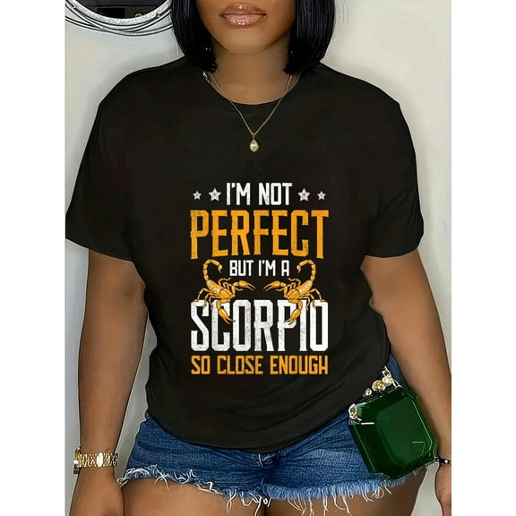 100% Cotton Casual Tshirt I Am A Scorpio Zodiac Sign Horoscope Birthday Women T-Shirt