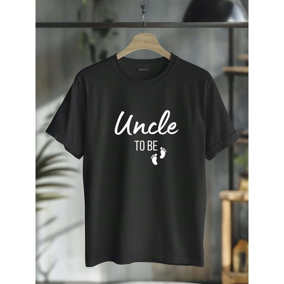 100% Cotton Casual Tshirt Uncle To Be I'm Going To Be An Uncle Pregnancy Announcement T-Shirt