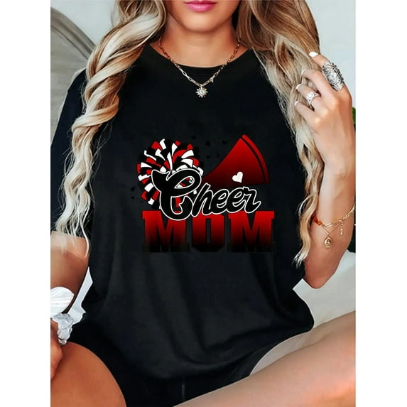100% Cotton Cheer Mom T-Shirt