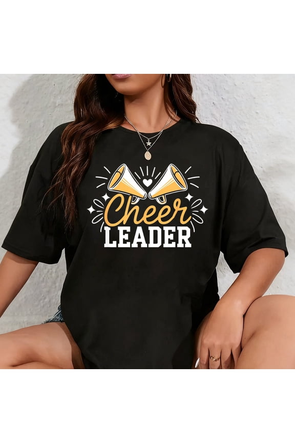 100% Cotton Cheerleader Cheer Team, Cheer Cheerleader Cheerleading T-Shirt