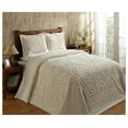 thumbnail image 1 of 100% Cotton Chenille Bedspreads Full/Double Size, Rio Collection Floral Design Bed Cover in Ivory - Tufted Cotton Bedspreads, Lightweight Bedspreads & Coverlets, 1 of 4