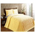 thumbnail image 1 of 100% Cotton Chenille Bedspreads Full/Double Size, Rio Collection Floral Design Bed Cover in Yellow - Tufted Cotton Bedspreads, Lightweight Bedspreads & Coverlets, 1 of 1