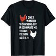 thumbnail image 1 of [ 100% Cotton ] Chicken And Letter Graphic Print Creative Top, Casual Short Sleeve Crew Neck T-shirt, 1 of 3