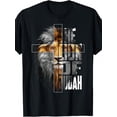 thumbnail image 1 of 100% Cotton Christian Religious Jesus The Lion Of Judah Easter Yeshua T-Shirt, 1 of 5