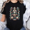 thumbnail image 1 of 100% Cotton Christmas Nutcracker Holiday Ornament Festive Design Women's T-Shirt, 1 of 5