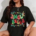 thumbnail image 1 of 100% Cotton Christmas Red Plaid Jingle Bells Christmas Family Pajama T-Shirt, 1 of 5