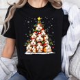 thumbnail image 1 of 100% Cotton Christmas Tree Guinea Pig Holiday Cute Animal Xmas Tree Design T-Shirt For Women And Men Festive Gift Wear, 1 of 5