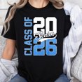 thumbnail image 1 of 100% Cotton Class Of 2026 Senior Graduation T-Shirt For High School College Students Unisex Black Tee Gift For Graduates, 1 of 5