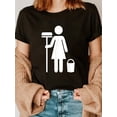 thumbnail image 1 of 100% Cotton Cleaning Lady T-Shirt, 1 of 4