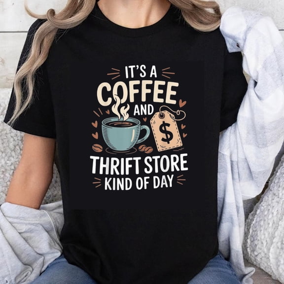 100% Cotton Coffee And Thrift Store Day