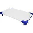 thumbnail image 1 of 100% Cotton Cot Sheet for Daycare Preschool - Pack of 18 Piece for Toddler Fitted Sheet 400 TC Cot Sheets with Corner Elastic - White Solid, (23" W X 40" L), 1 of 5