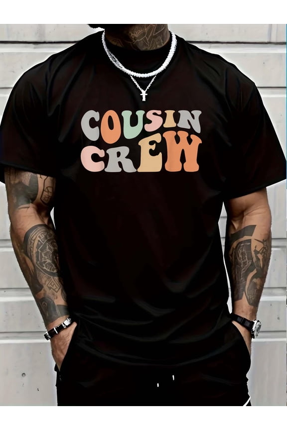 100% Cotton Cousin Crew Shirt Adults Kids Matching Cousin Squad Boy Girl T-Shirt Graphic T-shirts for men and women