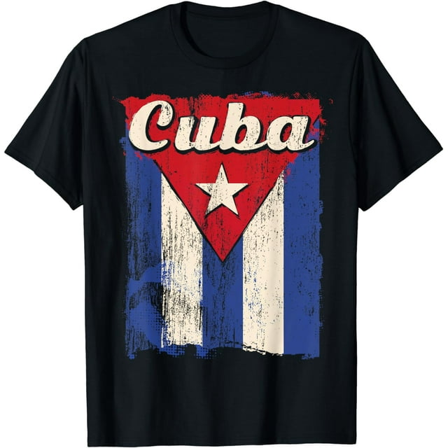 100% Cotton Cuban Flag Cuba Bandera Cubana Patriotic Revolution Graphic ...