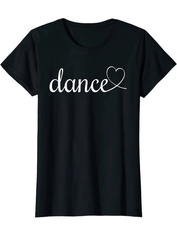 100% Cotton Dance T-Shirt Love Dance Cute Graphic Tee Casual Short Sleeve Top Dance Lover Shirt Gift for Women Men Adults