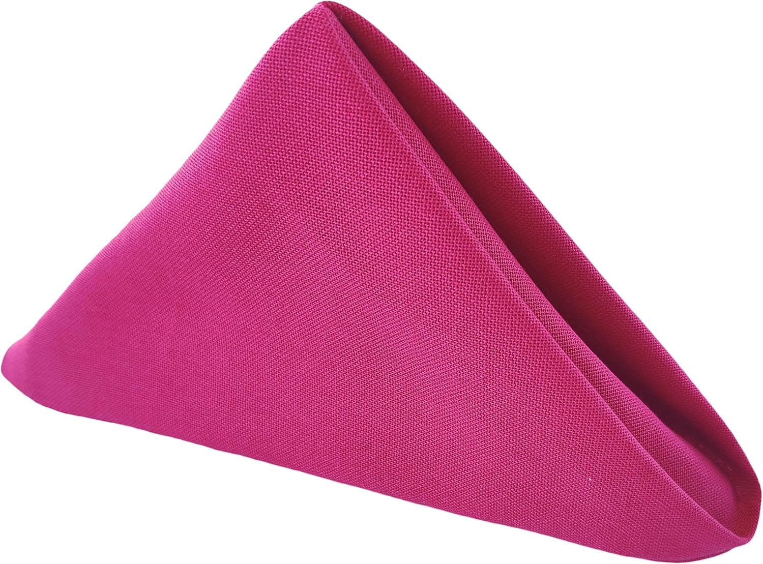 100% Cotton Dinner Napkins - Fuchsia Pink Cloth Napkins - 18x18 - Set ...