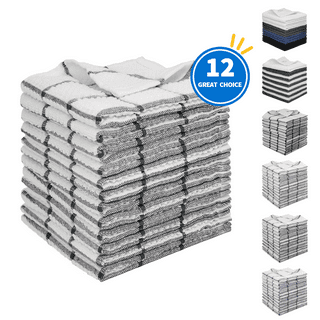 Homaxy 100% Cotton Waffle Weave Kitchen Dish Cloths, 14 Pack, Ultra Soft  Absorbent Dish Towels for Washing Dishes, 12 x 12 Inches, Dark Grey and  Black