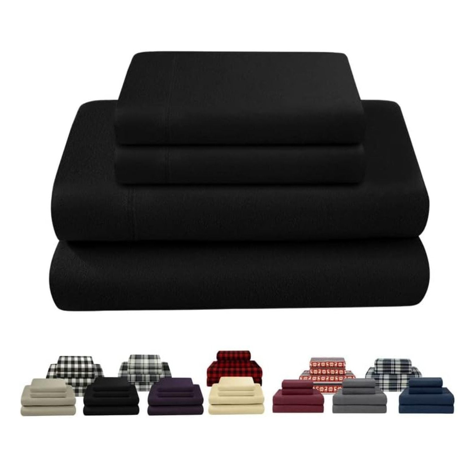 100 Cotton Double Brushed Flannel Sheet Set 170 GSM Heavyweight