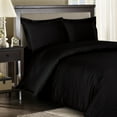 thumbnail image 1 of 100% Cotton Duvet Cover Sets 300 Thread Count Damask Striped - Twin/Twin XL - Black, 1 of 1