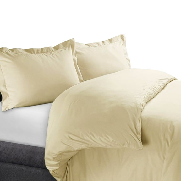 100% Cotton Duvet Cover Sets 450 Thread Count Solid - Full/Queen - Linen