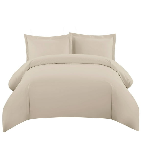 100% Cotton Duvet Cover Sets 550 Thread Count Solid - Full/Queen - Linen
