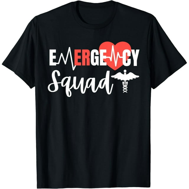 100% Cotton Emergency Squad ER Room Hospital For EMT Students Nurse ...