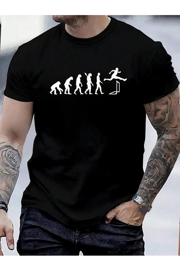100% Cotton Evolution hurdles T-Shirt