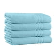 thumbnail image 1 of 100% Cotton Extra Plush & Absorbent Bath Towels Pack of 4 - 650 GSM Aqua, 1 of 5