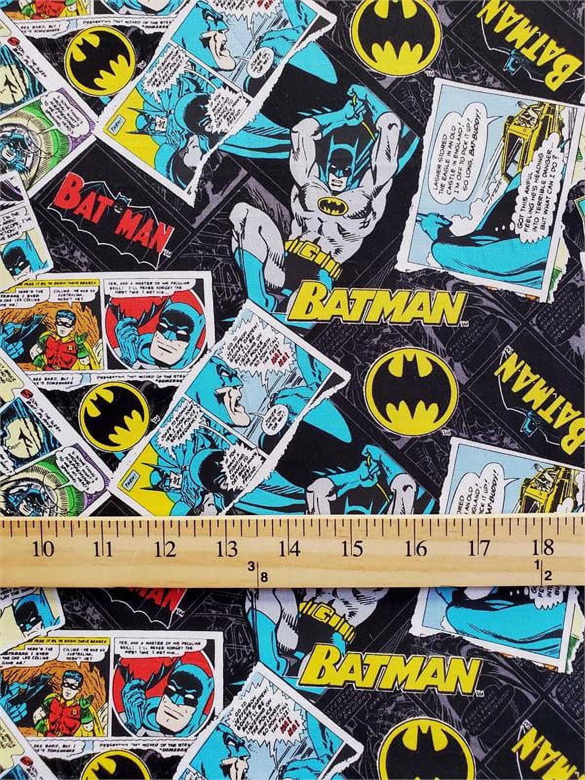 100% Cotton Fabric "DC's Batman Comics" Print / 45" Wide / Sold By The Yard
