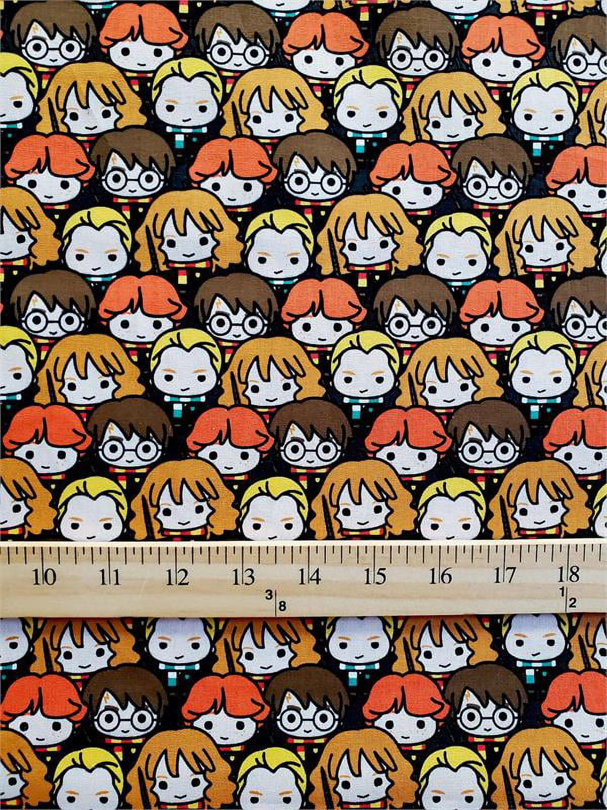 100% Cotton Fabric "Harry Potter Kids ALL OVER pattern" Print / 45 ...