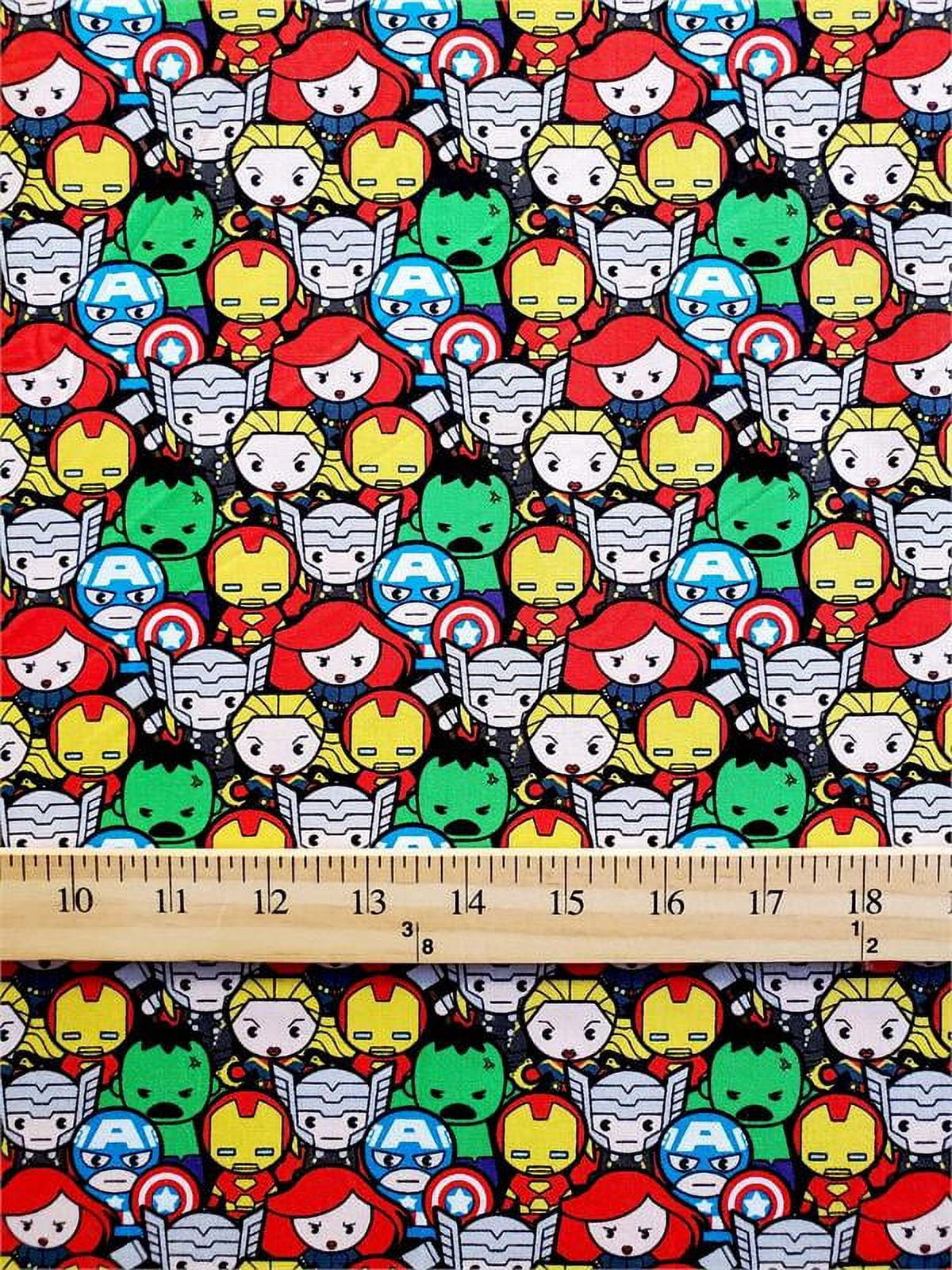 100% Cotton Fabric "Justice League babies ALL OVER pattern" Print /45 ...