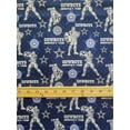 thumbnail image 1 of 100% Cotton Fabric "NFL Dallas Cowboys, FOOTBALL CPT America" Print/45"W/ Sold By The Continuous Yard, 1 of 1