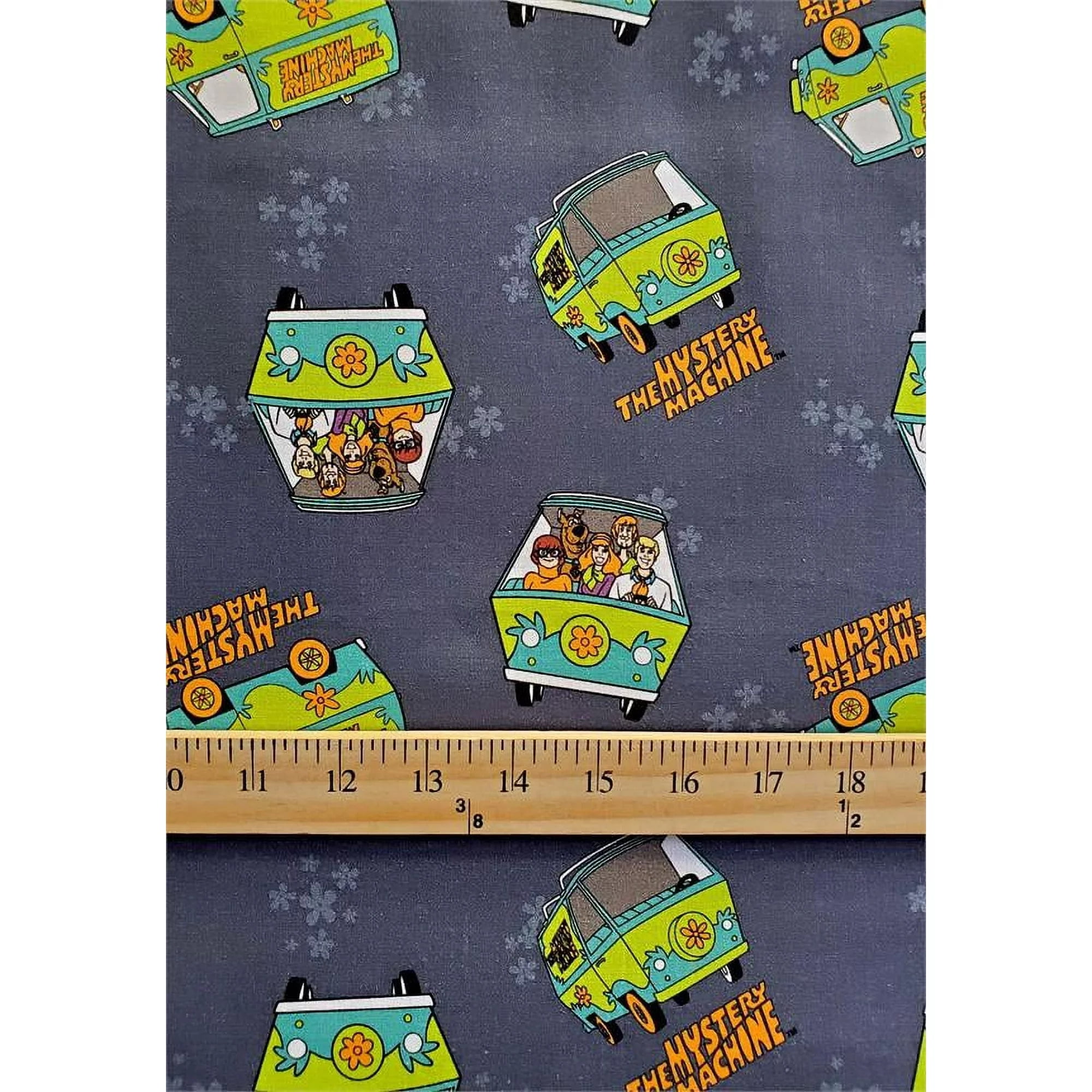 Fabric Empire 100% Cotton 'Scooby-Doo, The Mystery Machine' Print ...