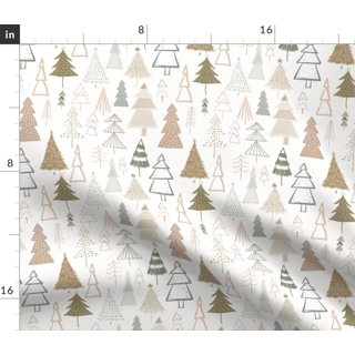 Cotton Christmas Houses Homes Winter Scenes Trees Trucks Holiday Happy  Place White Cotton Fabric Print by