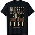 thumbnail image 1 of 100% Cotton Father's Day Gift for Dad Husband Blessed Dad Christian T-Shirt, 1 of 6