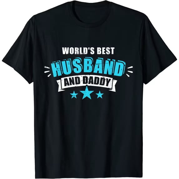 100% Cotton Father's Day Gift for Dad Husband Blessed Dad Christian T-Shirt