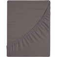 thumbnail image 1 of 100% Cotton Fitted Sheet Only - Deep Pocket up to 16inch - All-Around Elastic - T-Shirt Fabric Jersey Knit - Extra Soft - Easy Fit - All Season - Comfy, 1 of 4