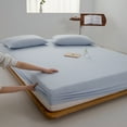 100 Cotton Fitted Sheet with Elastic Band Adjustable Nonslip Mattress