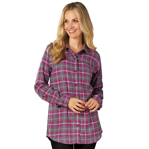 100% Cotton Flannel Plaid Shirt