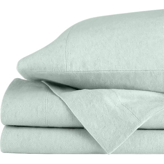 100% Cotton Flannel Sheets Queen Size - 4 Piece Warm, Soft & Breathable, Deep Pocket, Double Brushed Cozy All Season Bedding Set, Sand