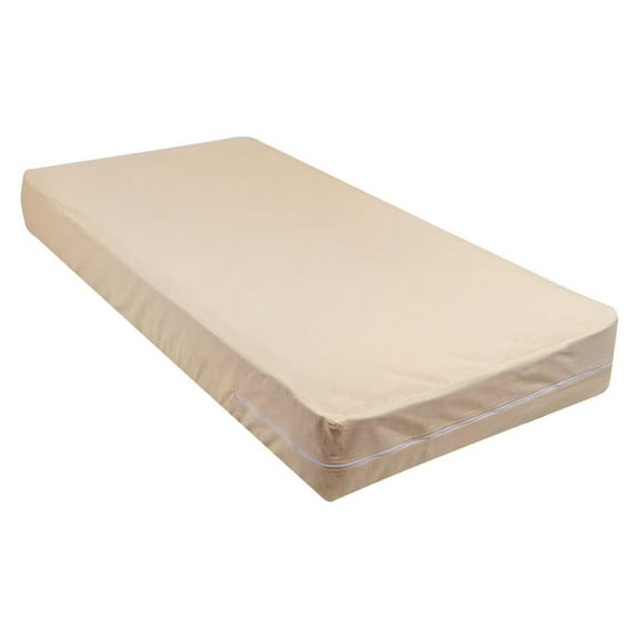 100% Cotton Fleetwood Cotton Mattress Cover, Queen Size, Whit Zipper