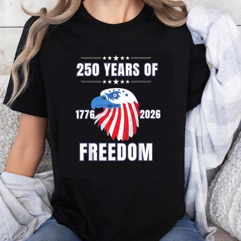 Vintage Freedom Isn't Free American Flag With Eagle Polo Shirt EG0030 main image 0