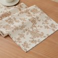 thumbnail image 1 of 100% Cotton French Pastoral Table Runners, 13x36 Inch Brown Farmhouse Table Runners 36 Inches Long, Vintage Flowers Print Home Decors, 1 of 6