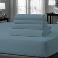 thumbnail image 1 of Purity Home 4-Piece 100% Cotton Sateen Bedsheet Set, Full Teal – 400 Thread Count, Wrinkle-Resistant, Soft & Breathable, Deep Pocket, 1 of 14
