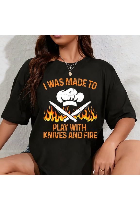 100% Cotton Funny Chef Design For Men Women Cooking Lovers Culinary Chef T-Shirt