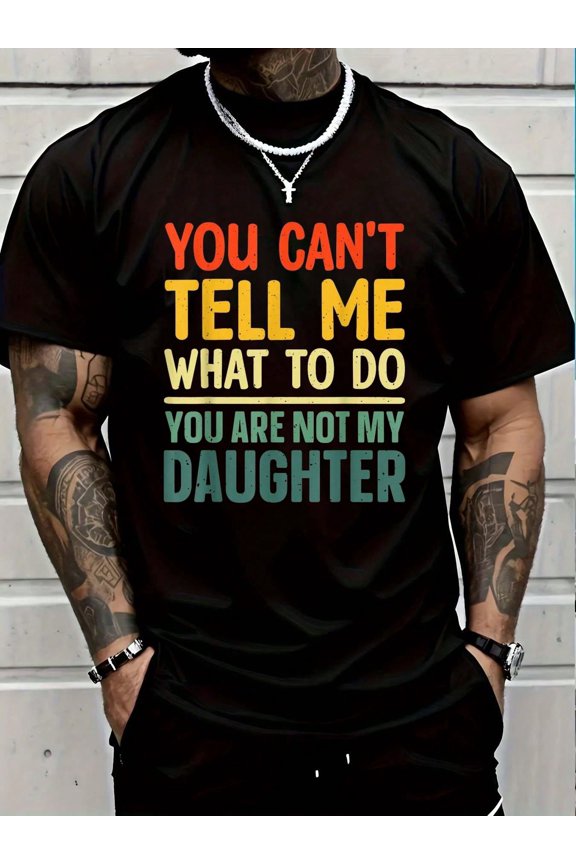 100% Cotton Funny Dad Design For Father Daddy Papa Men From Daughter Dad T-Shirt Casual Short Sleeve Shirt Women's Men Graphic Tee
