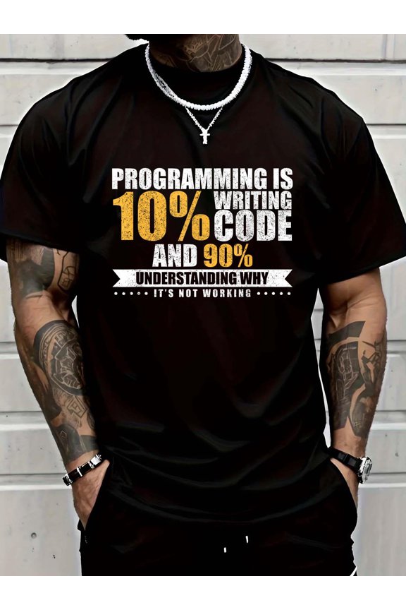 100% Cotton Funny Programming Quote Gift Programmer T-Shirt