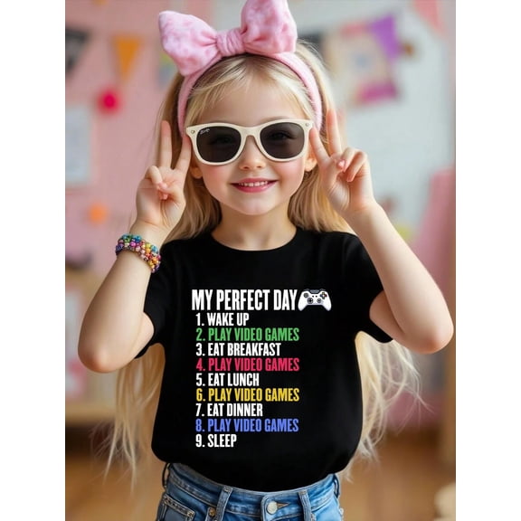 100% Cotton Funny Video Games Lover Graphic for Women and Men Gaming Kid T-Shirt Graphic T-shirts for boys and girls