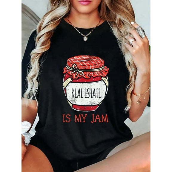 100% Cotton Funny Women Realtor Cute Real Estate Agent Saying T-Shirt