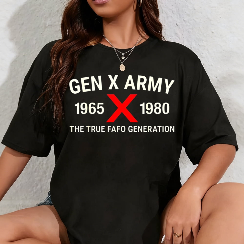 100% Cotton Gen X Generation 1965 1980 Gen X T-Shirt - Walmart.com