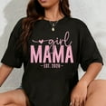 thumbnail image 1 of 100% Cotton Girl Mama Est 2026 Pregnancy Reveal Mom To Be New Mommy T-Shirt, 1 of 5
